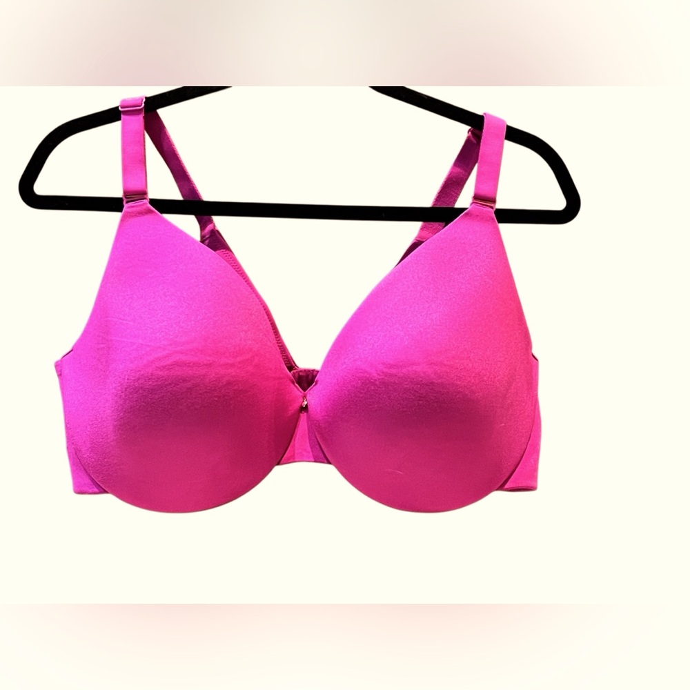 Cacique Lightly Lined Full Coverage Bra 40DDD Hot Pink, NWOT